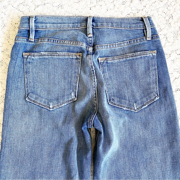 Frame Le High Straight Jeans, Beaudry Distressed Step Hem, 24 - Picture 7 of 15